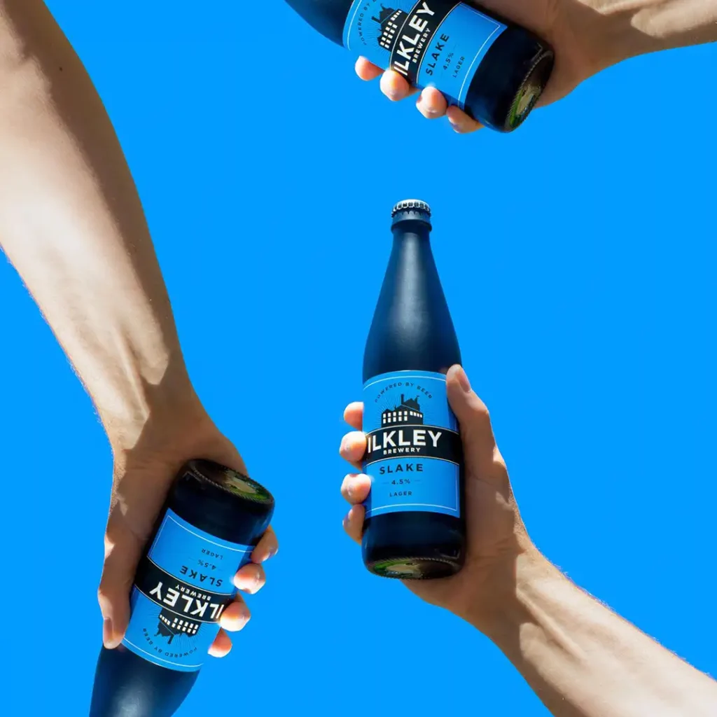 Bottles of Ilkley Brewery Slake