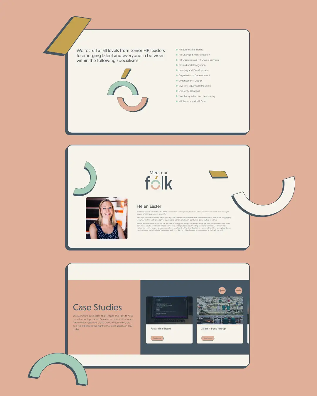 Folk Recruitment website design