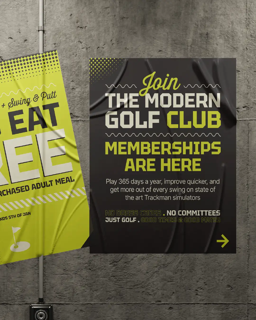 A poster designed for HUKD golf