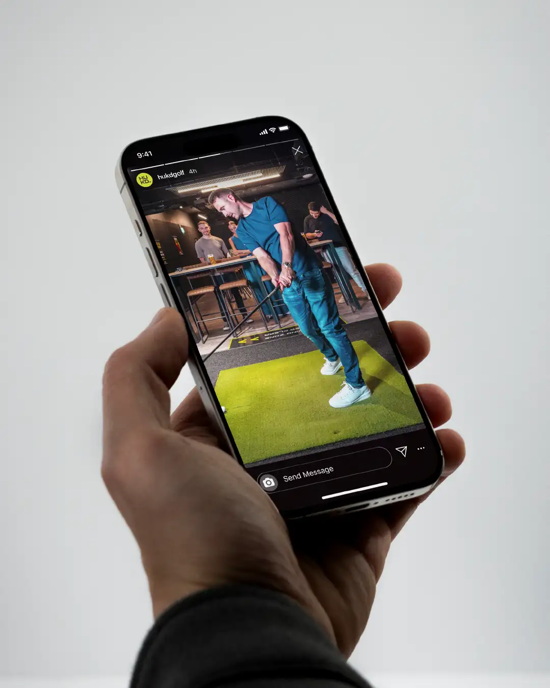 An instagram story for hukd golf social media management