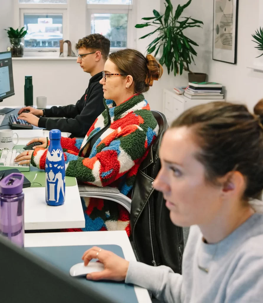 The Graphic design team at Little Green Jesus