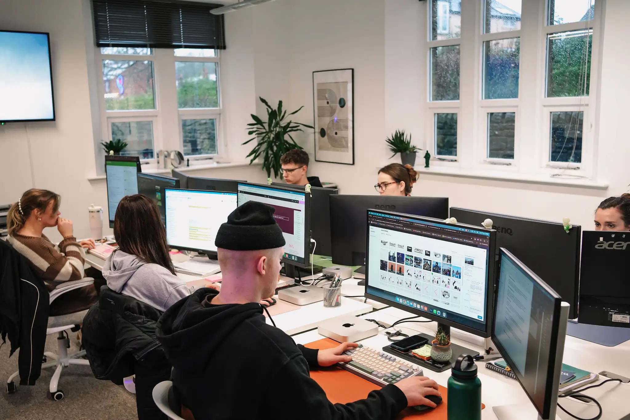 The little green jesus office team