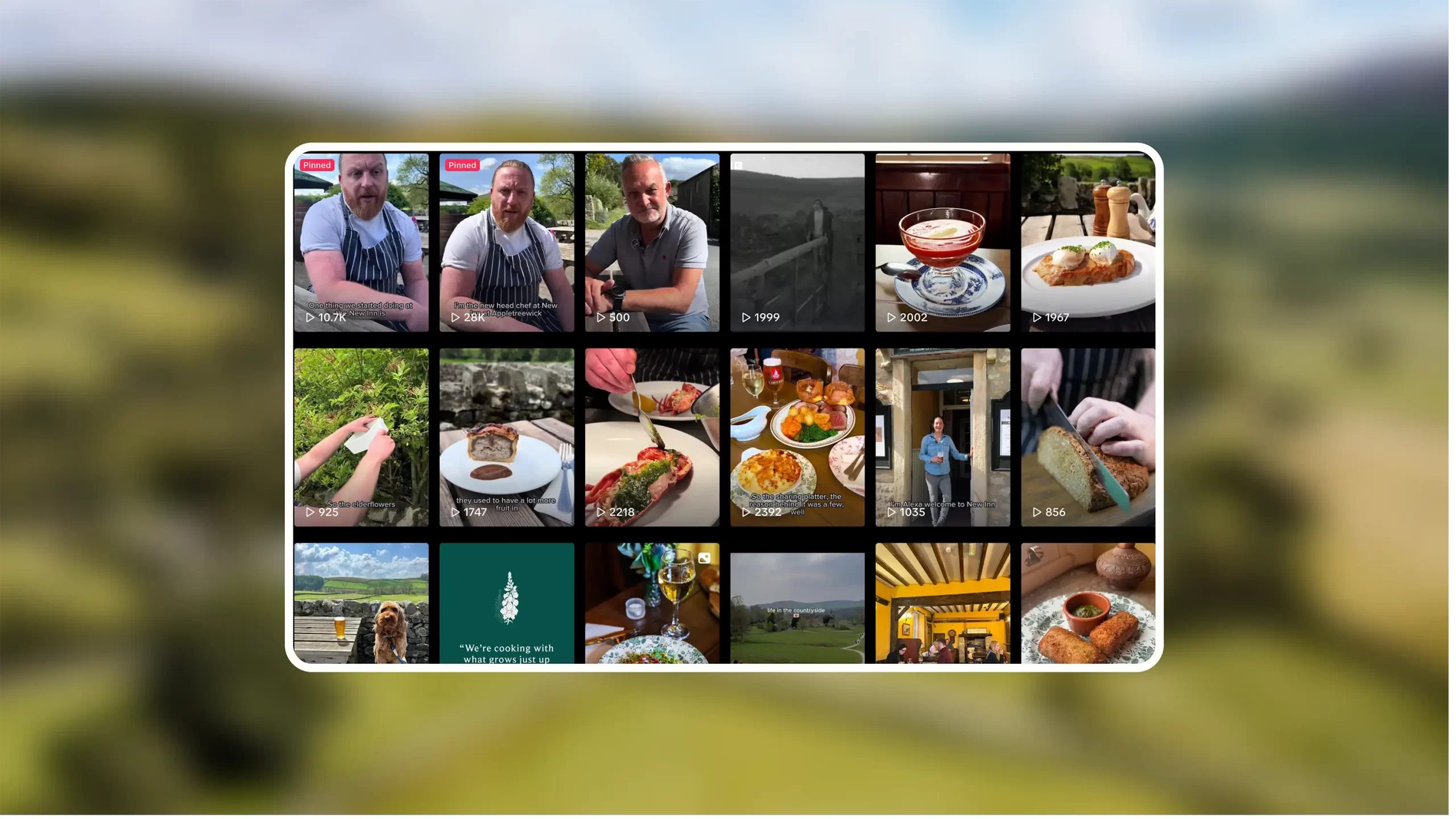 social media management in leeds social media mood board