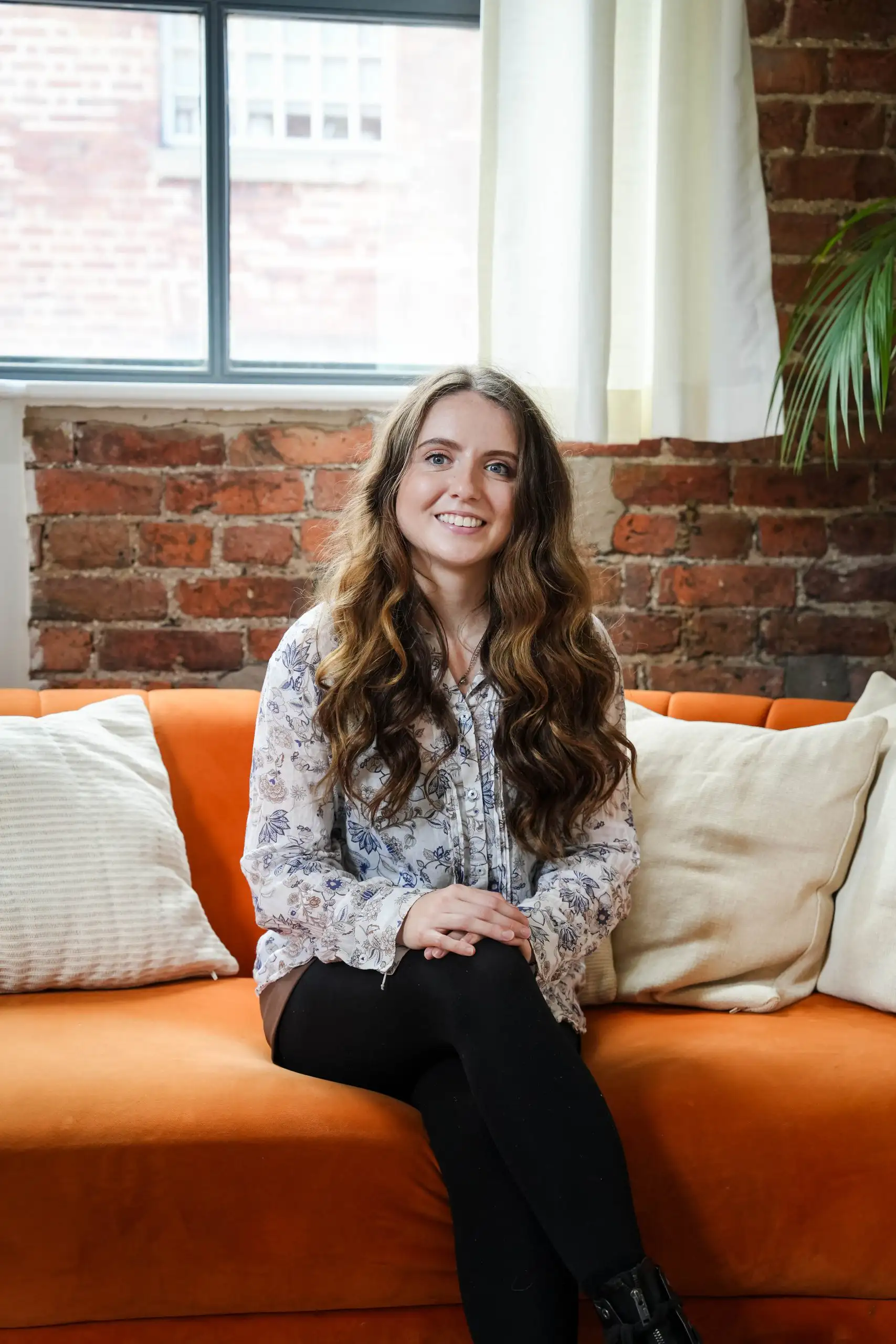 A women posing for a photo for a commercial photography shoot